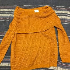 Off the shoulder sweater